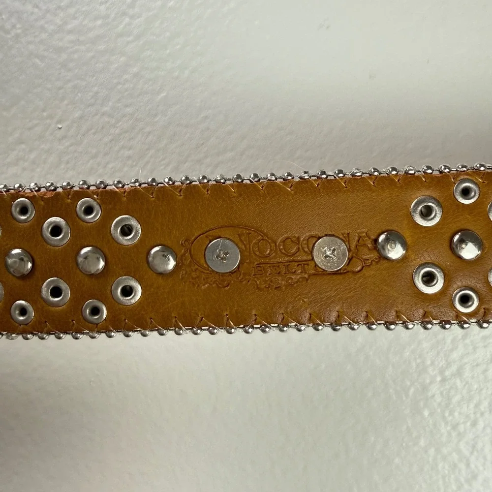 Nocona Kids Pink Rhinestone Western Belt Horseshoe Glitter‎ Bling Cowgirl 24